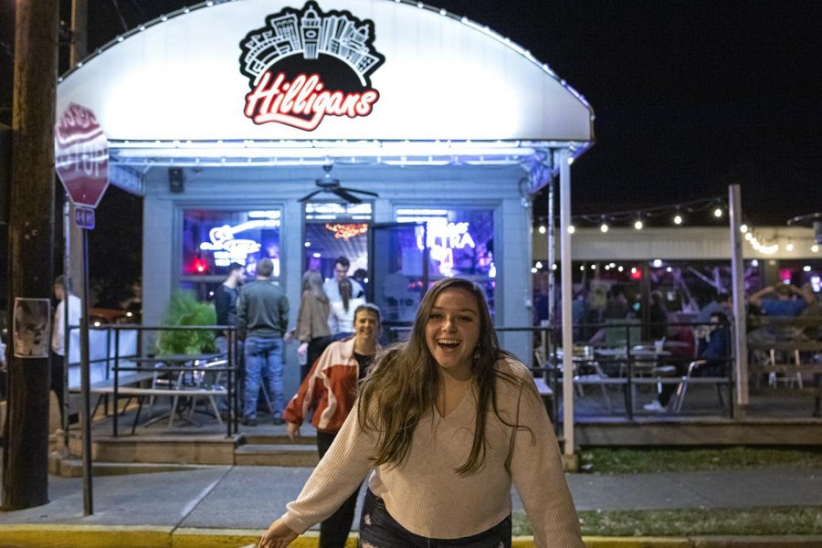 Julie Sisler goes bar hopping at Hilligan's and Hideout for her 21st birthday on Thursday, Oct. 24, 2019.