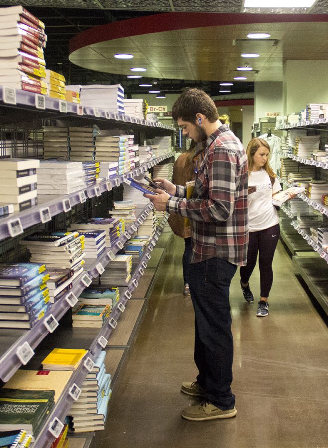 As the new year arrives and the semester begins at WKU students gather at the WKU Bookstore to get their books and school supplies. Johnathan Partlow Jr., a junior at WKU, finds books for his spring classes. "I'm stacked with book requirements for the semester" Partlow said.