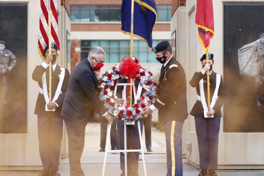Veterans Day was observed at WKU’s Guthrie Tower on November 11, 2020.