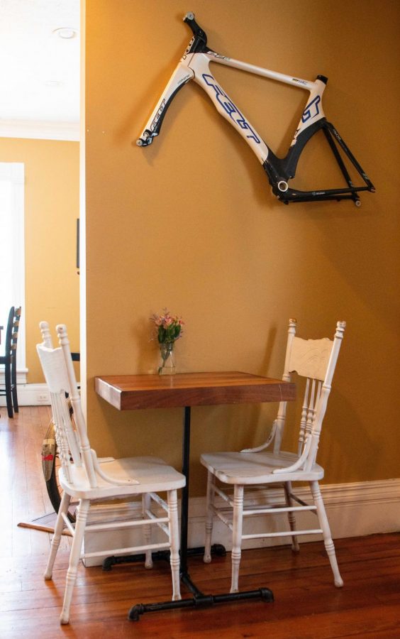 The Bike Rack Bistro is filled with various bike-related decorations to stay true to its name. The bistro will have been open for five years this coming June.