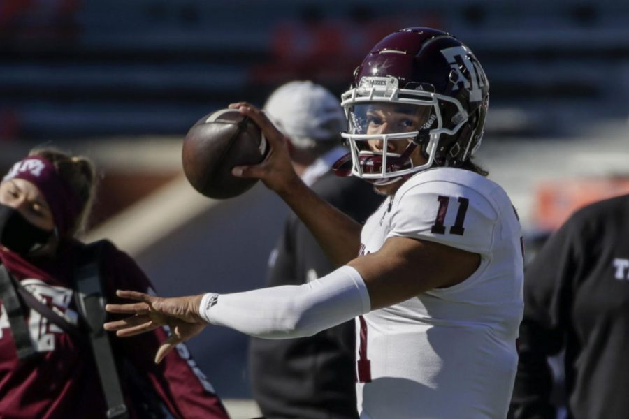 Quarterback Kellen Mond led Texas A&amp;M to a 9-1 record and a victory in the Orange Bowl last season.