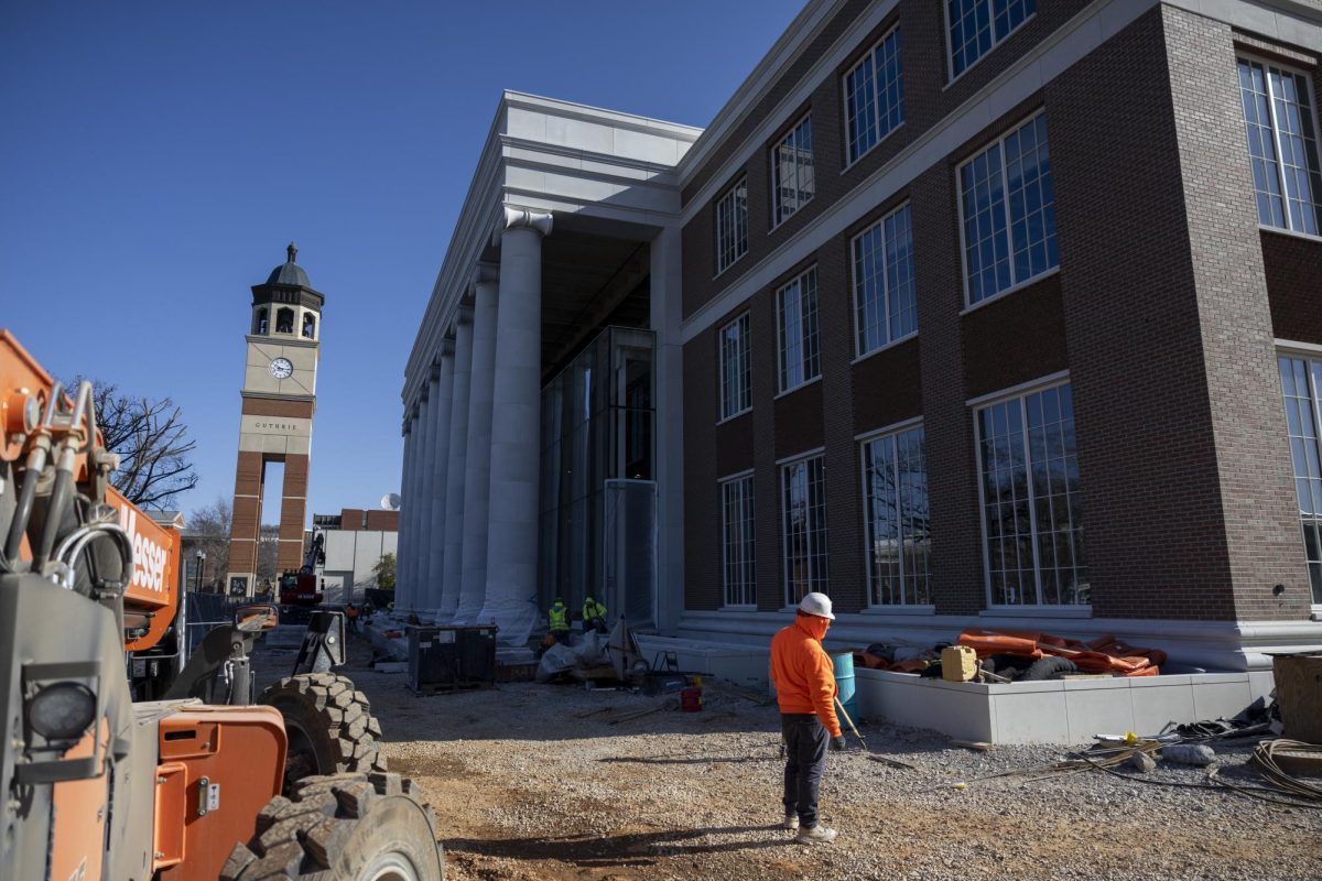 Gordon Ford College of Business undergoes construction on Monday, Jan. 27, 2025. 